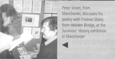 Peter Street reads to Yvonne Slater