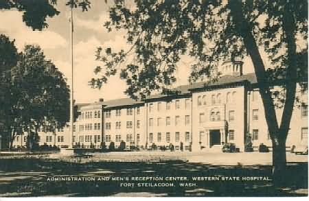 Washington State Hospital
1940s.
Click on the image to locate Washington State in the North West of the USA